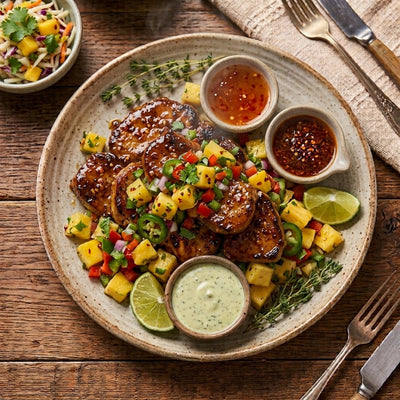 SPICY HONEY GLAZED CHOPS