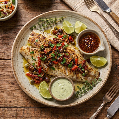 GRILLED FISH WITH PASTONADE