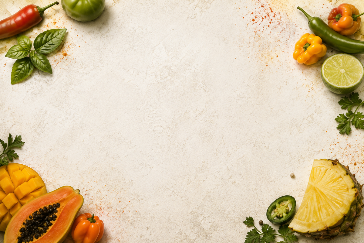Fresh peppers background